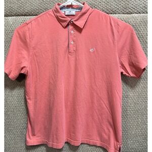 Southern Tide The Skipjack Polo‎ Short Sleeve Polo Pink Men's Size XL